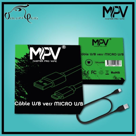 Cable mpv de charge 1m usb vers micro usb