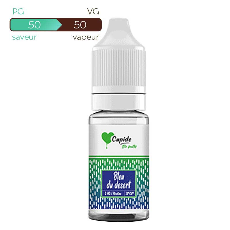 Cupide 0mg nicotine 10ml bleu du desert