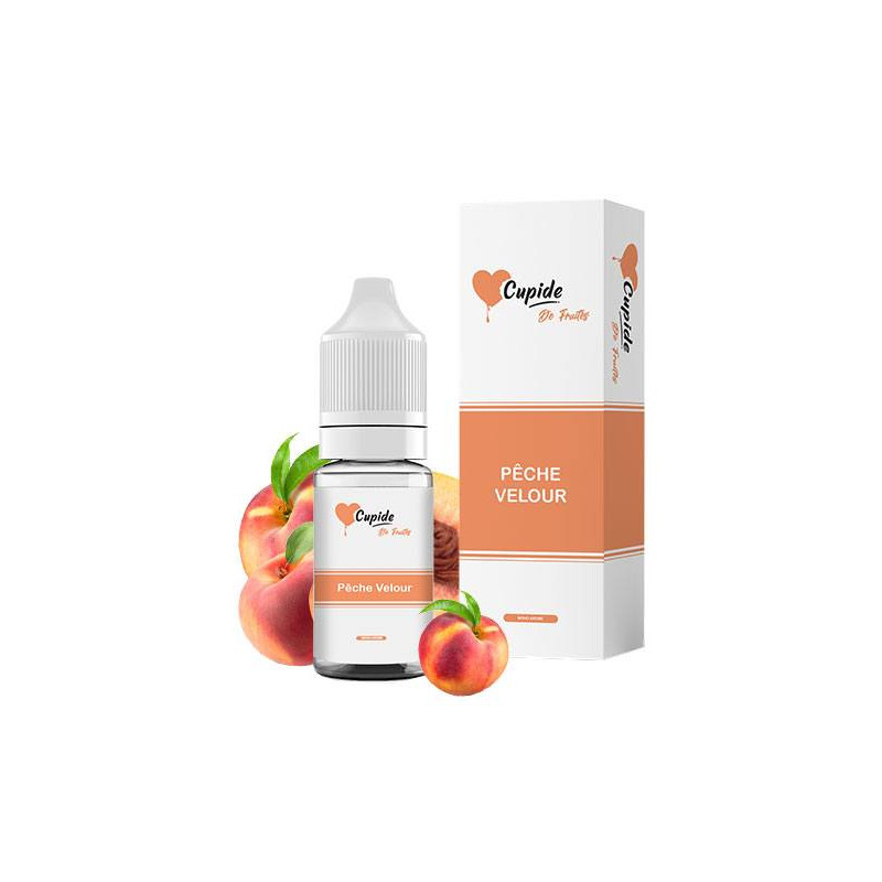 Cupide 0mg nicotine 10ml peche  velours