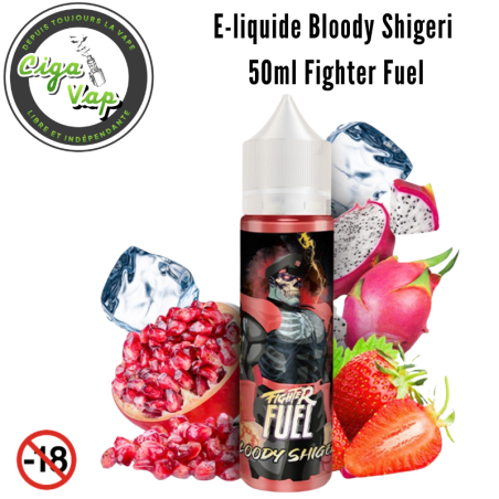 Fighter fuel 50ml bloody shigery dragon fraise g