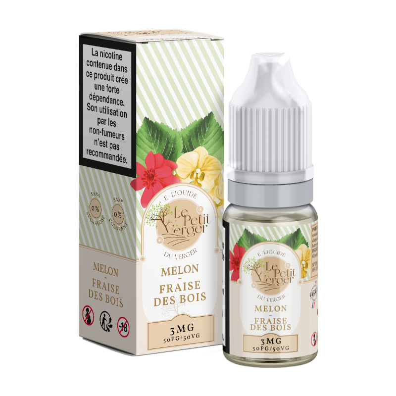 Melon fraise des bois 10ml by le petit verger 0.6 mg