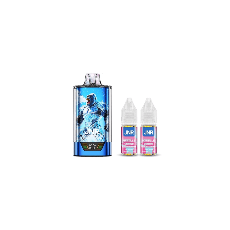 Puff jnr kit gorilla x + 2x10ml - 20mg blue razz ice