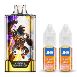 Puff jnr kit gorilla x + 2x10ml - 20mg fizzy cherry cola