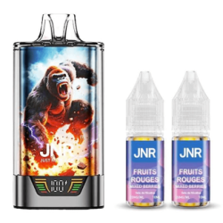 Puff jnr kit gorilla x + 2x10ml - 20mg strawberry kiwi