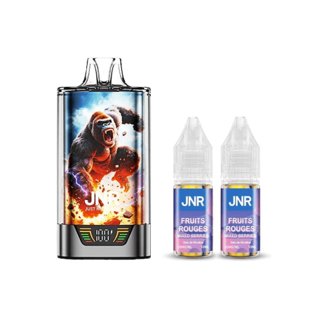 Puff jnr kit gorilla x + 2x10ml - 20mg strawberry kiwi