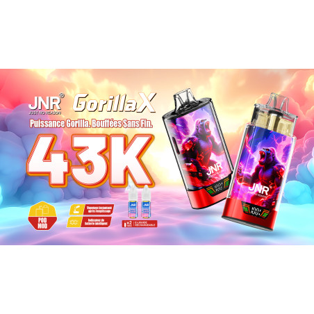 Puff jnr kit gorilla x + 2x10ml - 20mg strawberry watermelon