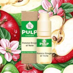 Pulp 12mg liquide 10ml pomme rouge et verte