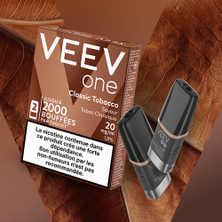 Veev one 1.8% 2x pods classic tabac