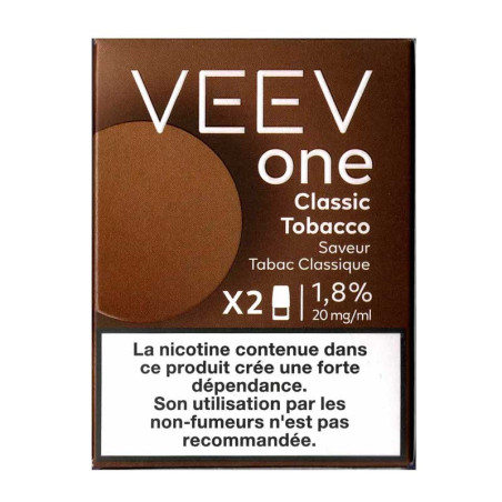 Veev one 1.8% 2x pods myrtille fraise