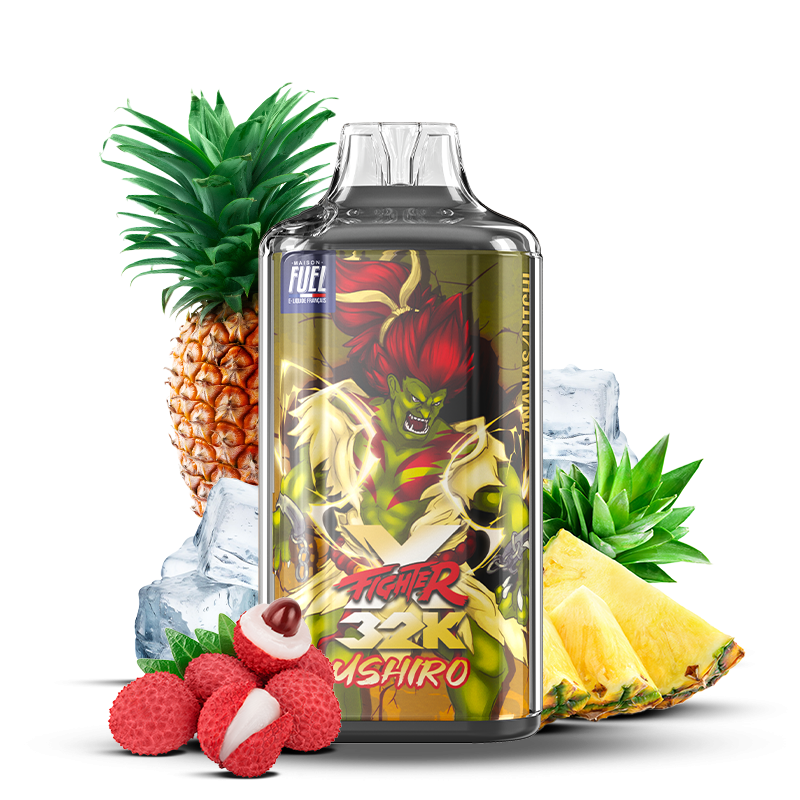 Xfighter 32k puff 20mg rechargeable - liquide fighter fuel & aspire ushiro