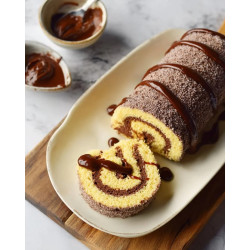 Biscuit génoise, chocolat, noisettes, cannelle - french rolls 50ml 0.3 mg