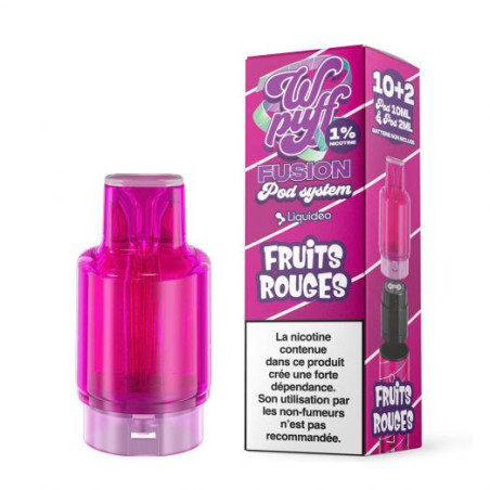 Cartouche fusion 20mg - 15000k - wpuff liquideo fruit rouge